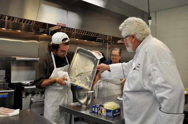 Photo of Chef and two culinary students