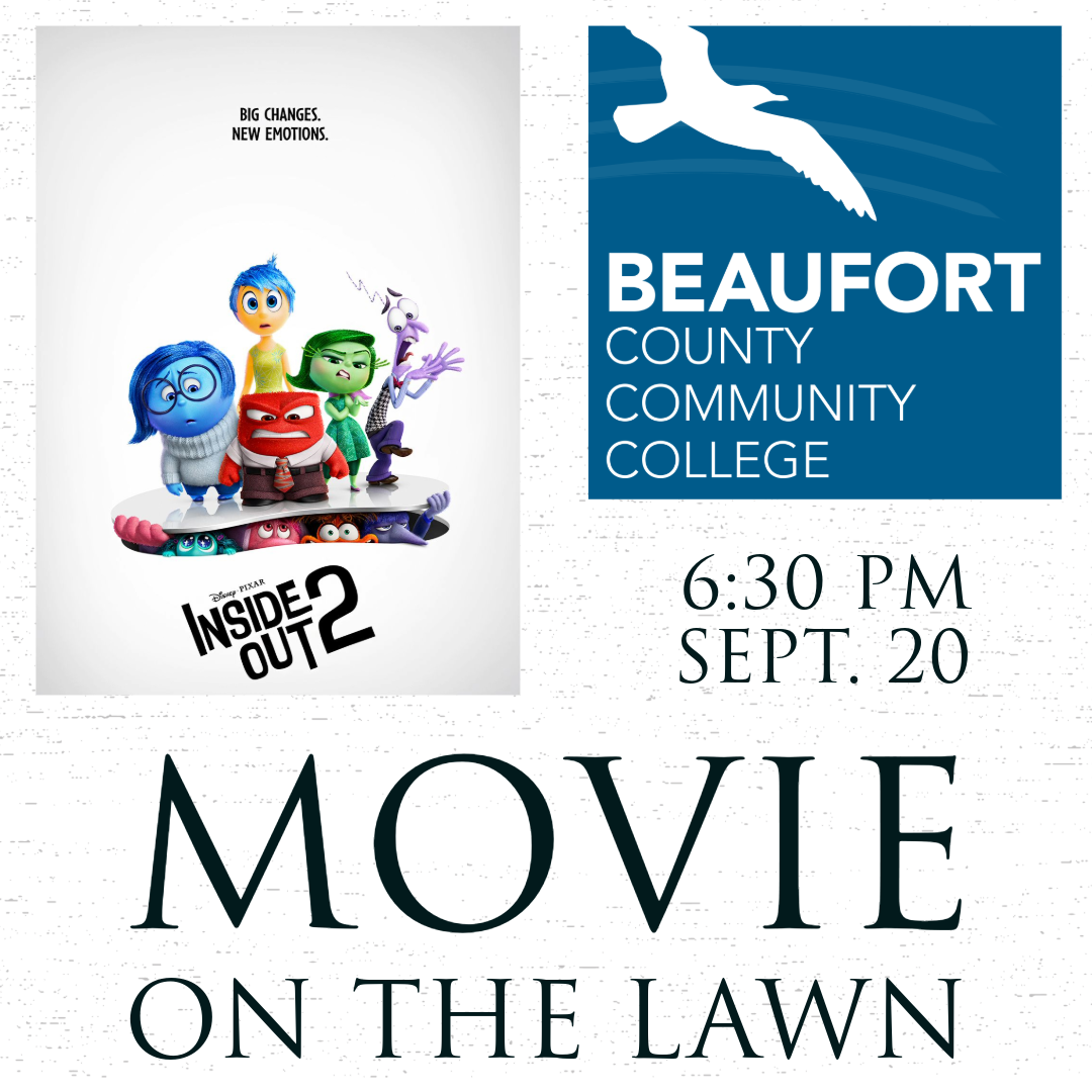 Movie on the Lawn 6:30 pm September 20 Inside Out 2